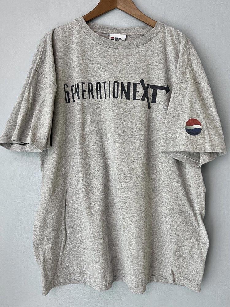 VTG 90s Pepsi GeneratioNext T-Shirt Soda Cola Pop Single Stitch sz L / XL